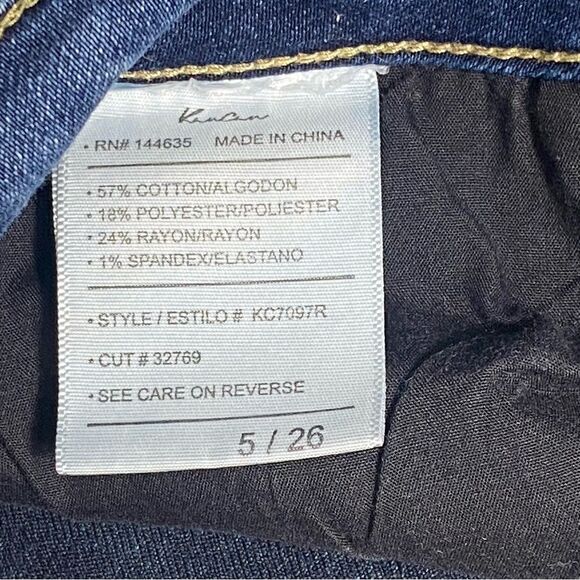 Kancan Holly Midrise Skinny Jeans Dark Wash Blue Women's Size 5/26 - Picture 14 of 14